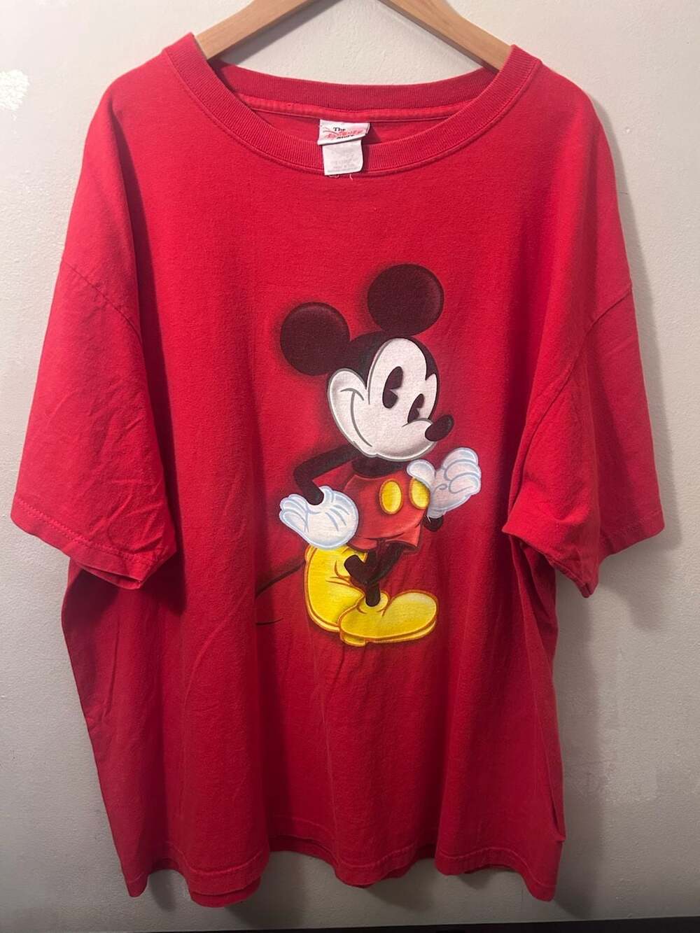 Vintage 90s The Disney Store Mickey Mouse T-Shirt XL Red